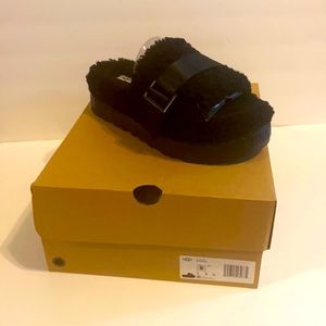 UGG slides in the color black  condition Like New